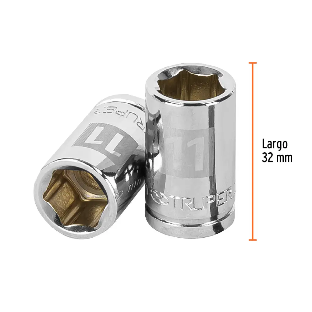 DADO 11MM 6 PUNTAS CUADRO 3/8" TRUPER