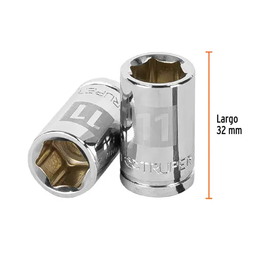 DADO 11MM 6 PUNTAS CUADRO 3/8" TRUPER