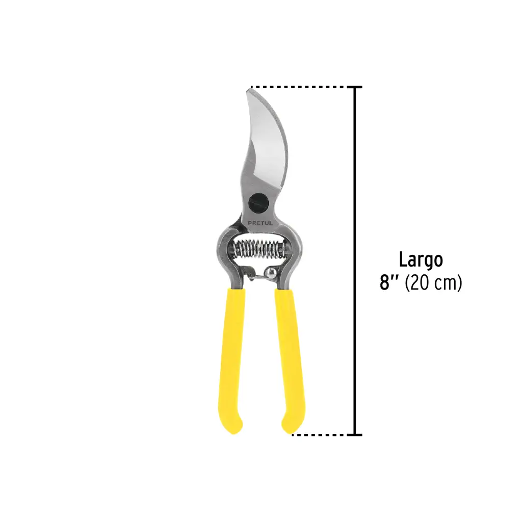 TIJERA PARA PODA 8" FORJADA CUCHILLA CURVA PRETUL