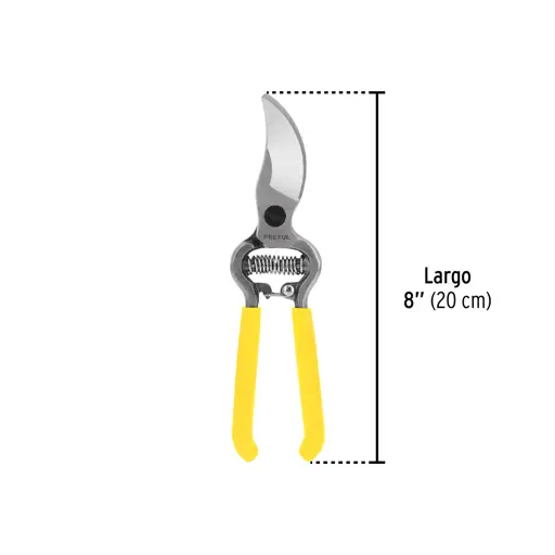 TIJERA PARA PODA 8" FORJADA CUCHILLA CURVA PRETUL