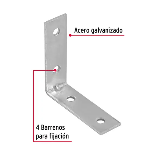 ESCUADRAS ESQUINERAS 2" X 2" FIERO (24 UNIDADES)