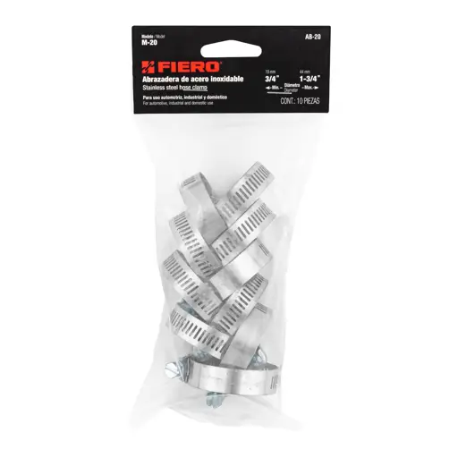 GAZA SIN FIN 3/4"-1 3/4" FIERO (10 UNIDADES)