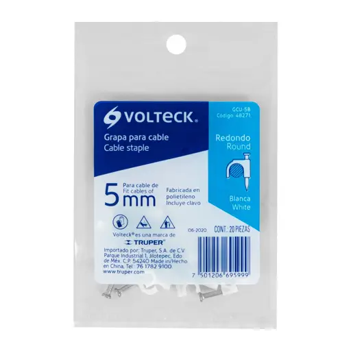 GRAPA CURVA P/CABLE 5B VOLTECK (PAQ)