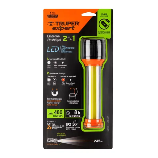 LINTERNA RECARGABLE LED CREE EXPERT TRUPER