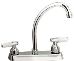 CACHERA FREGADERO CROMADA 8" CUELLO GANSO FAUCETS