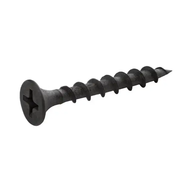 6X1 1/4 TORNILLO GYPSUM NEGRO PUNTA CORRIENTE FINA (PAQUETE DE 100) — vista 2