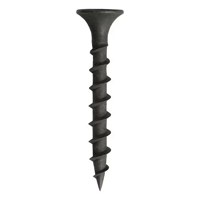 6X1 TORNILLO GYPSUM NEGRO PUNTA CORRIENTE FINA (PAQUETE DE 100)