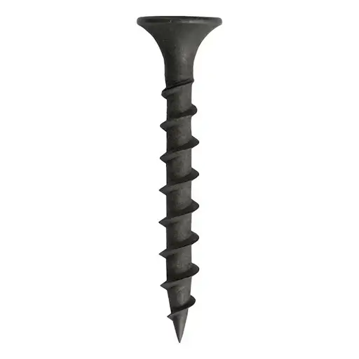6X1 1/4 TORNILLO GYPSUM NEGRO PUNTA CORRIENTE FINA (PAQUETE DE 100)
