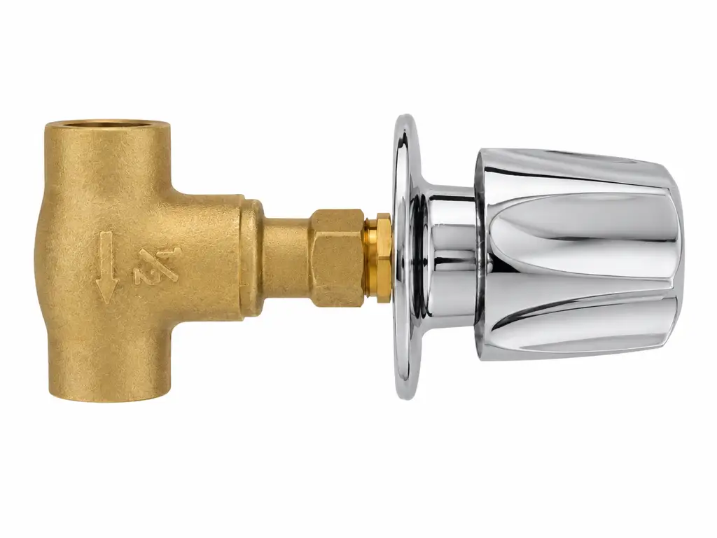 Llave de bronce para empotrar en ducha con conexión de media pulgada 1