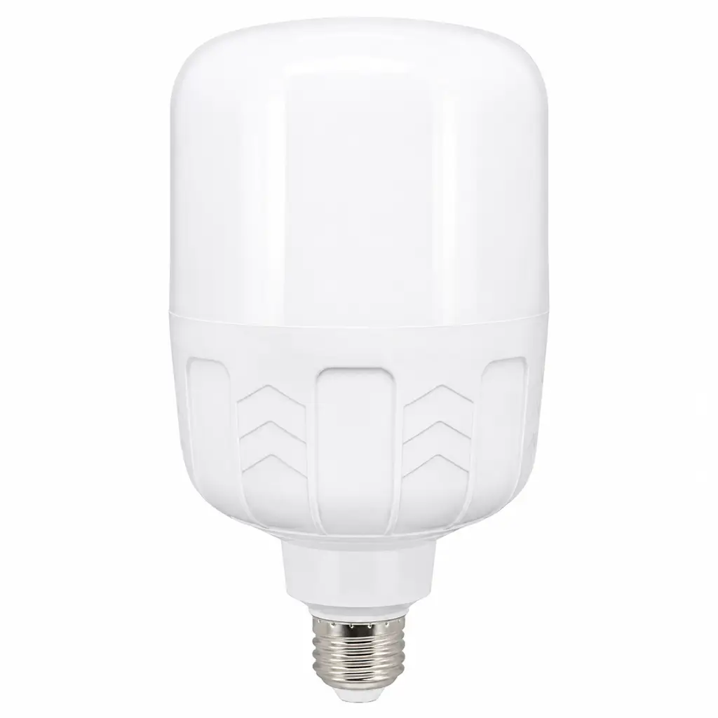 Bombillo de emergencia recargable marca Ewtto encendido mostrando su alta luminosidad 1