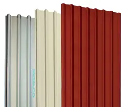 LAMINA ZINC RECTANGULAR ESMALTADA ROJA #26 1.06x3.66 METALCO