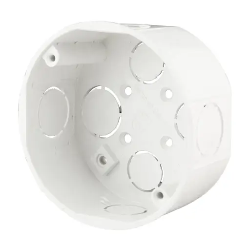 CAJA OCTOGONAL PLASTICA (PVC)
