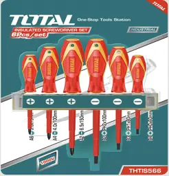 JUEGO DESTORNILLADORES AISLADOS 6 PIEZAS TOTAL