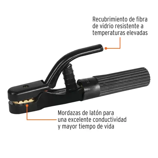 PORTA ELECTRODO DE 500 AMPERIOS PRETUL