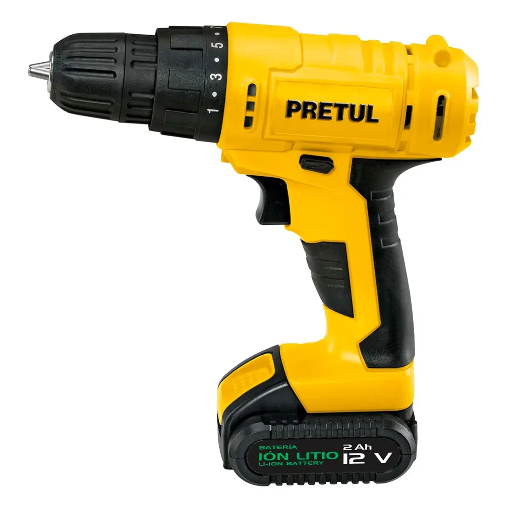 TALADRO INALAMBRICO 12V 3/8" PRETUL