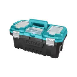 CAJA DE HERRAMIENTAS 20" CON ABRAZADERAS DE METAL TOTAL