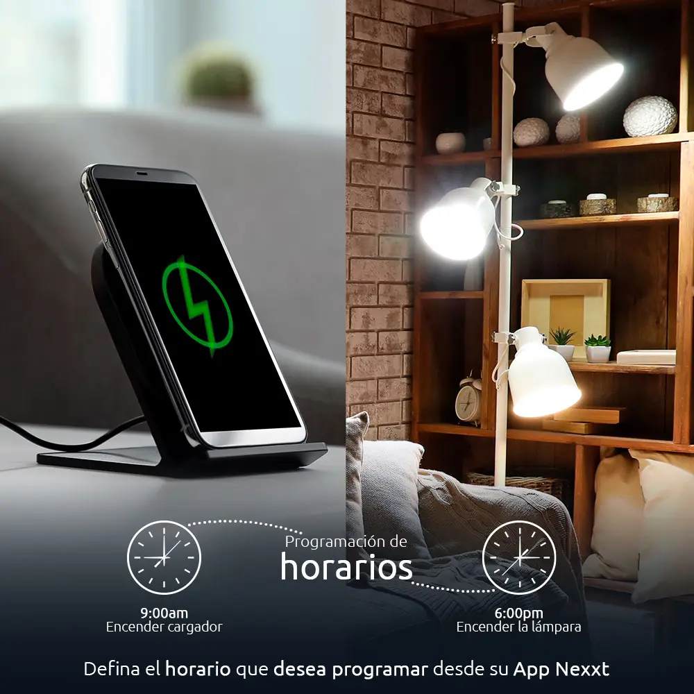 TOMACORRIENTE INTELIGENTE CON PUERTO USB Y WIFI NEXXT SOLUTIONS — vista 2