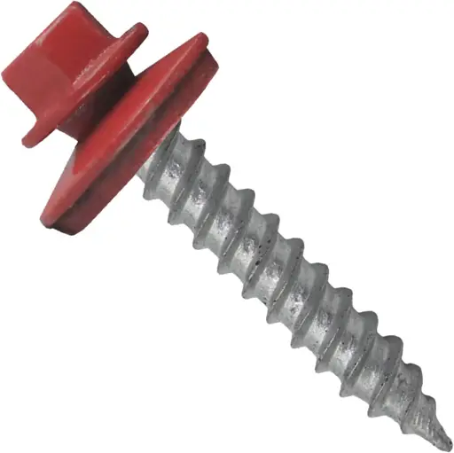 1/4X2 TORNILLO PARA TECHO PUNTA CORRIENTE ROJO (PAQUETE 100)