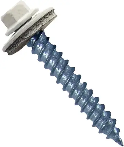 1/4X2 TORNILLO PARA TECHO PUNTA CORRIENTE BLANCO (PAQUETE 100)