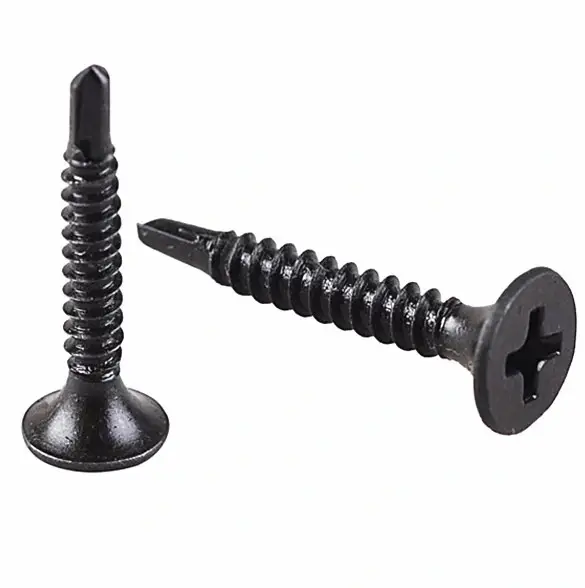 6X1 TORNILLO GYPSUM NEGRO PUNTA BROCA (PAQUETE DE 100) — vista 2