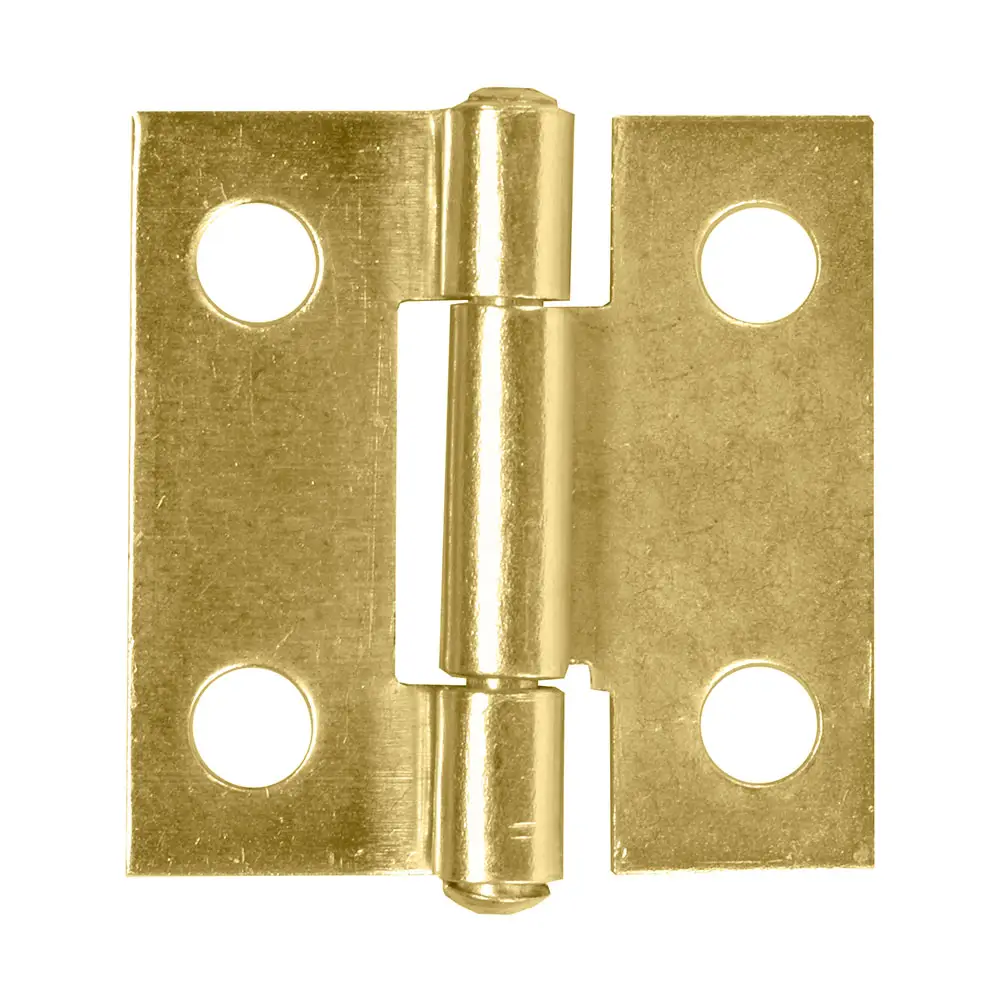 Primer plano de dos bisagras doradas rectangulares de 2 pulgadas Masaca 1