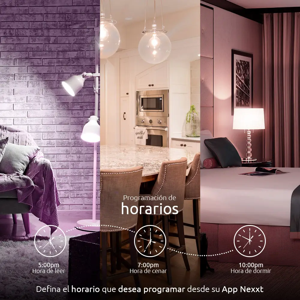 BOMBILLO INTELIGENTE LED RBG WIFI NEXXT SOLUTIONS (PAQUETE DE 2) — vista 4