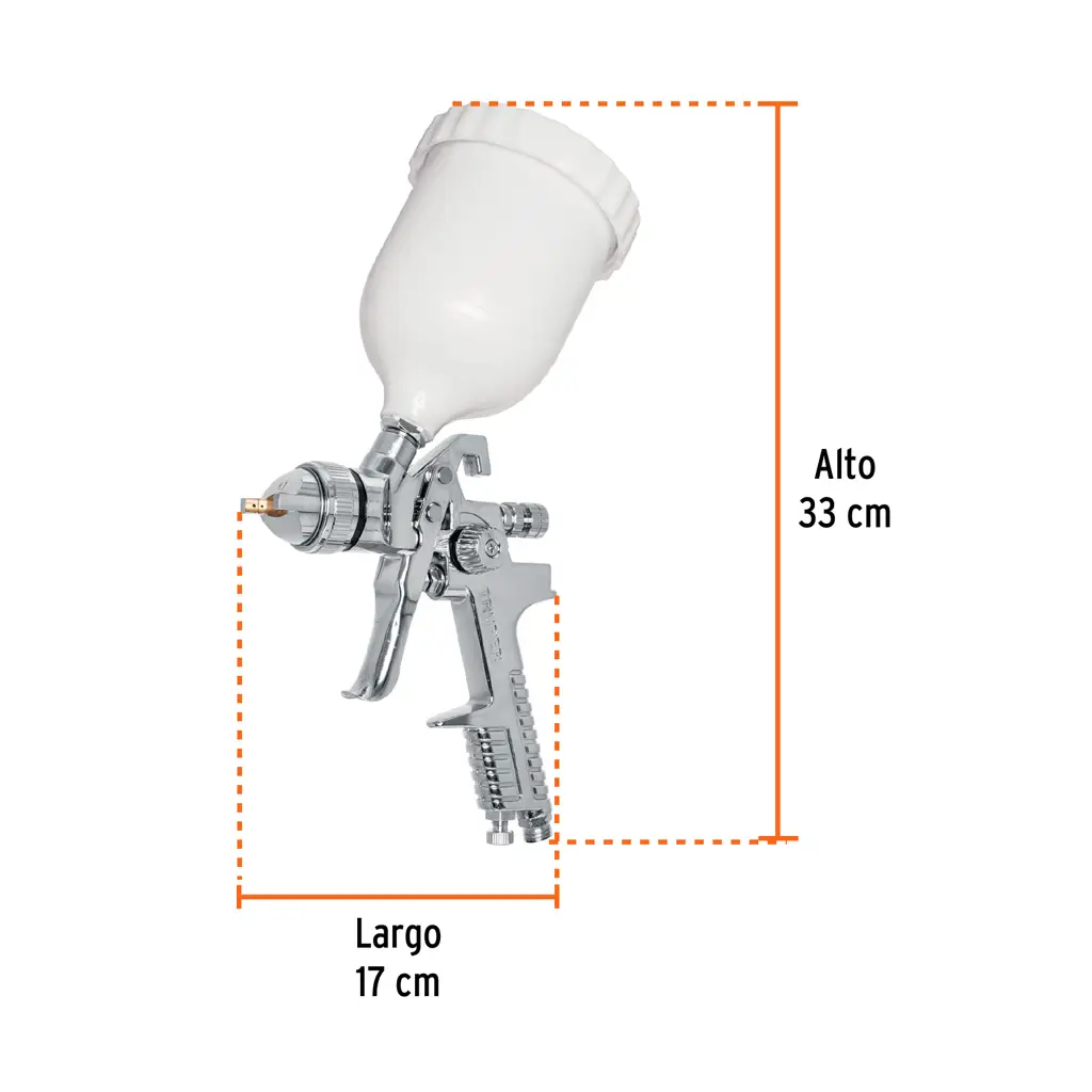 PISTOLA PARA PINTAR GRAVEDAD 1.7 MM TRUPER — vista 3