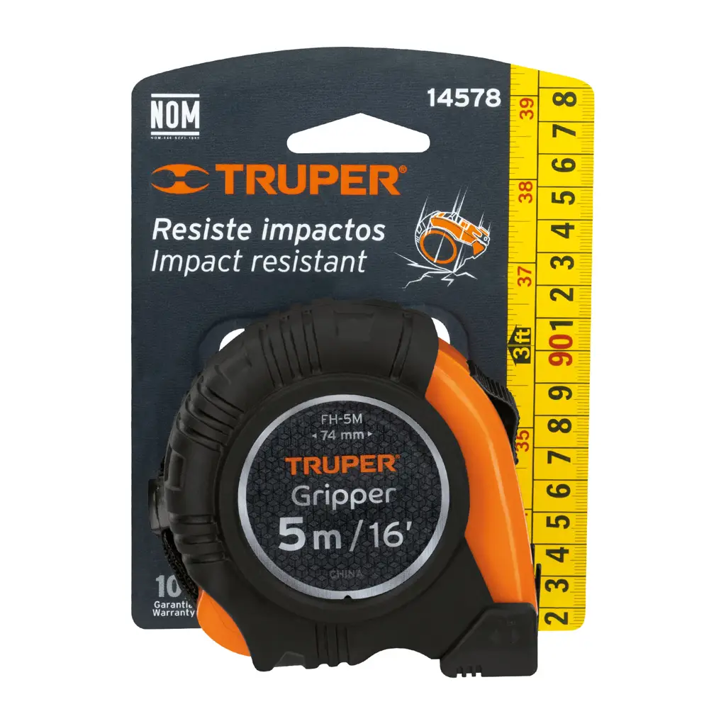 CINTA METRICA 5M CONTRA IMPACTO TRUPER — vista 2