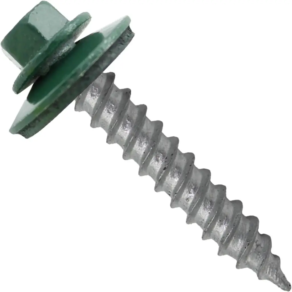1/4X2 TORNILLO PARA TECHO PUNTA CORRIENTE VERDE (PAQUETE 100)