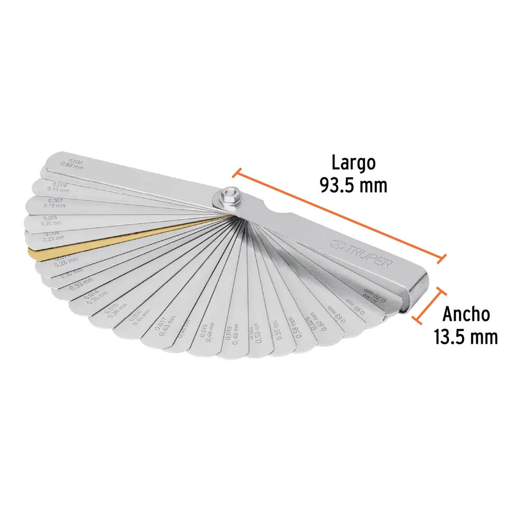 CALIBRADOR DE 32 HOJAS (0,088MM) GALGAS TRUPER — vista 3