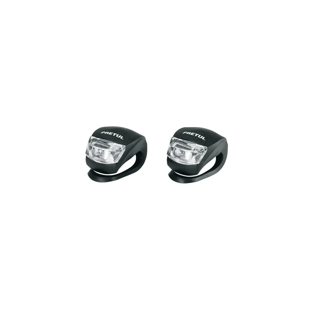 Juego de 2 linternas LED para bicicleta delantera y trasera Pretul LIBI-2P
