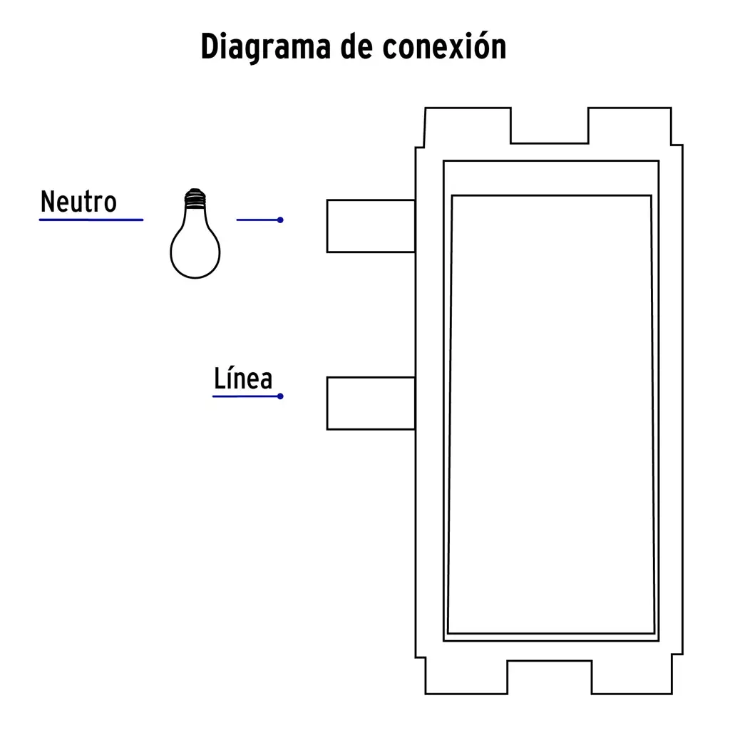 Apagador sencillo blanco Volteck con placa para instalación eléctrica 4