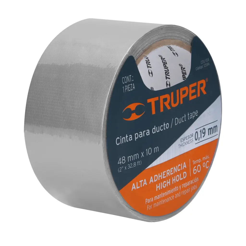 CINTA PARA DUCTO 2 PULGADAS X 10MTS TRUPER