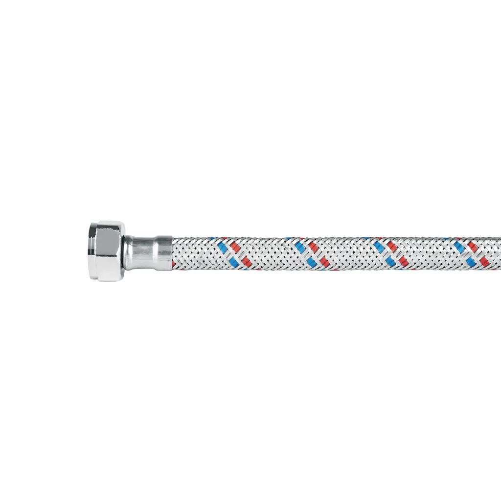 Tubo de abasto flexible y trenzado de cincuenta y cinco centímetros marca Foset para fregadero de cocina 1