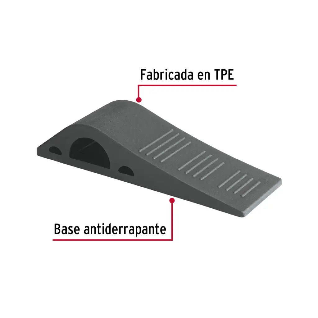 Cuña negra de TPE flexible para puerta marca Hermex 3