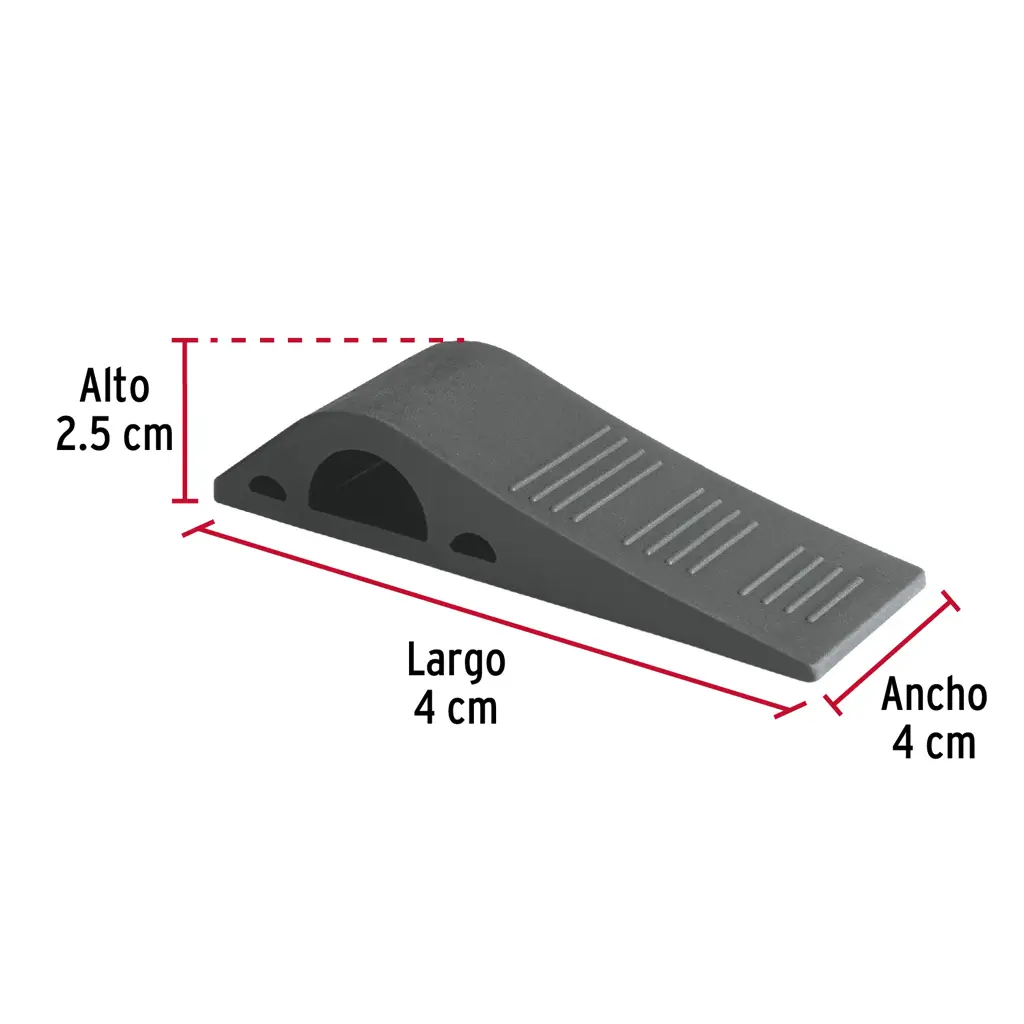 Cuña negra de TPE flexible para puerta marca Hermex 4