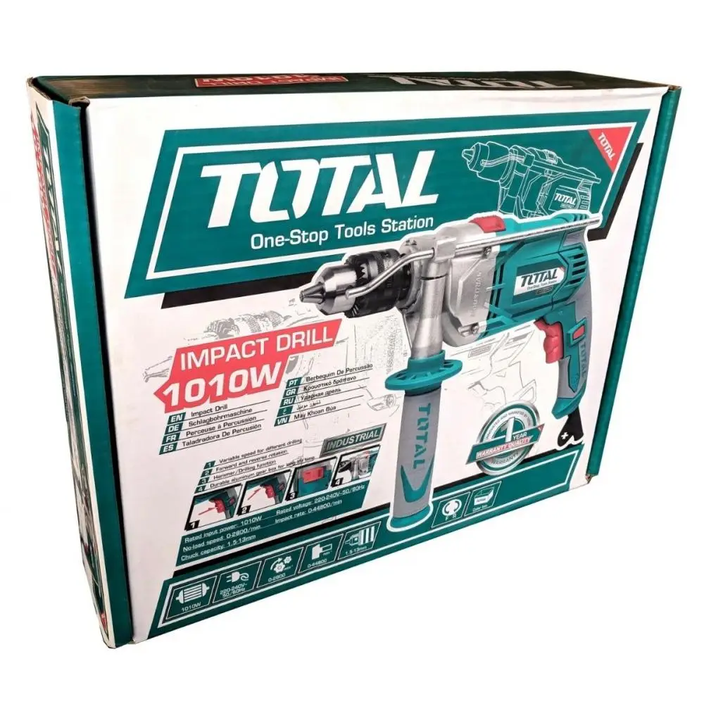 TALADRO 1/2 PERCUTOR 1010W INDUSTRIAL TOTAL — vista 4